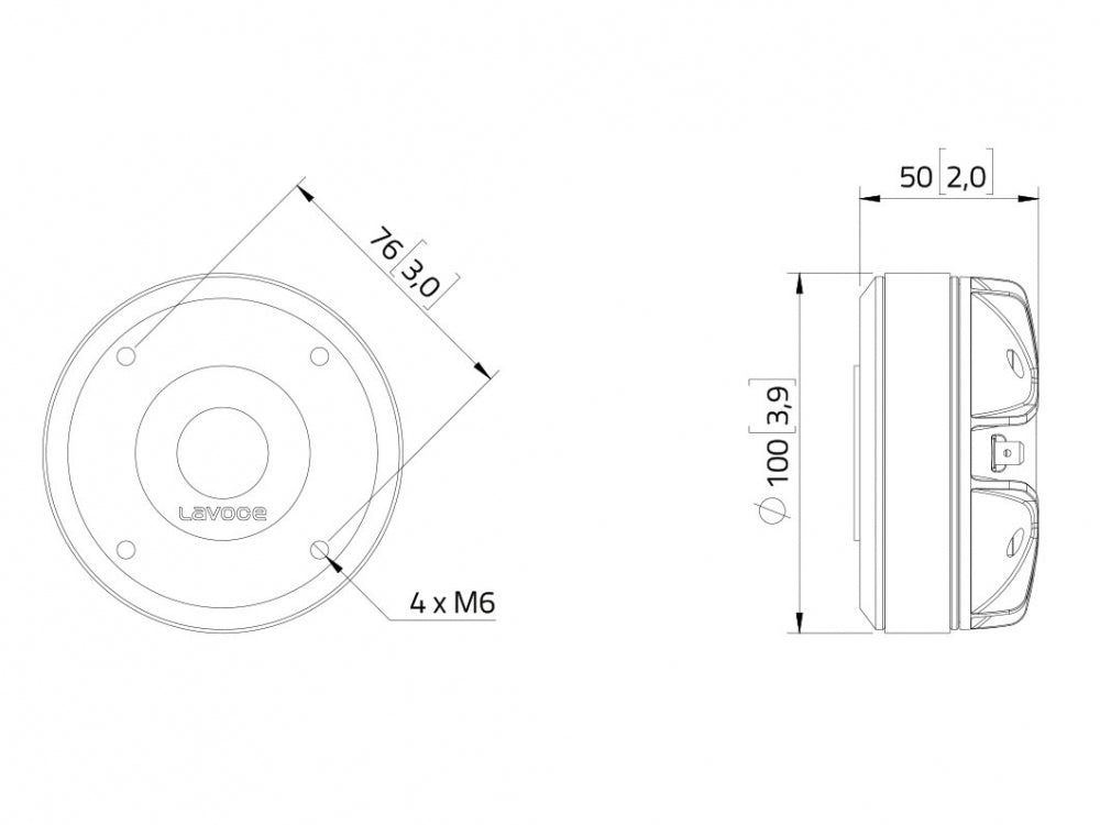 LAVOCE DF10.171M 1 Zoll  Kompressionstreiber,"Ferrit