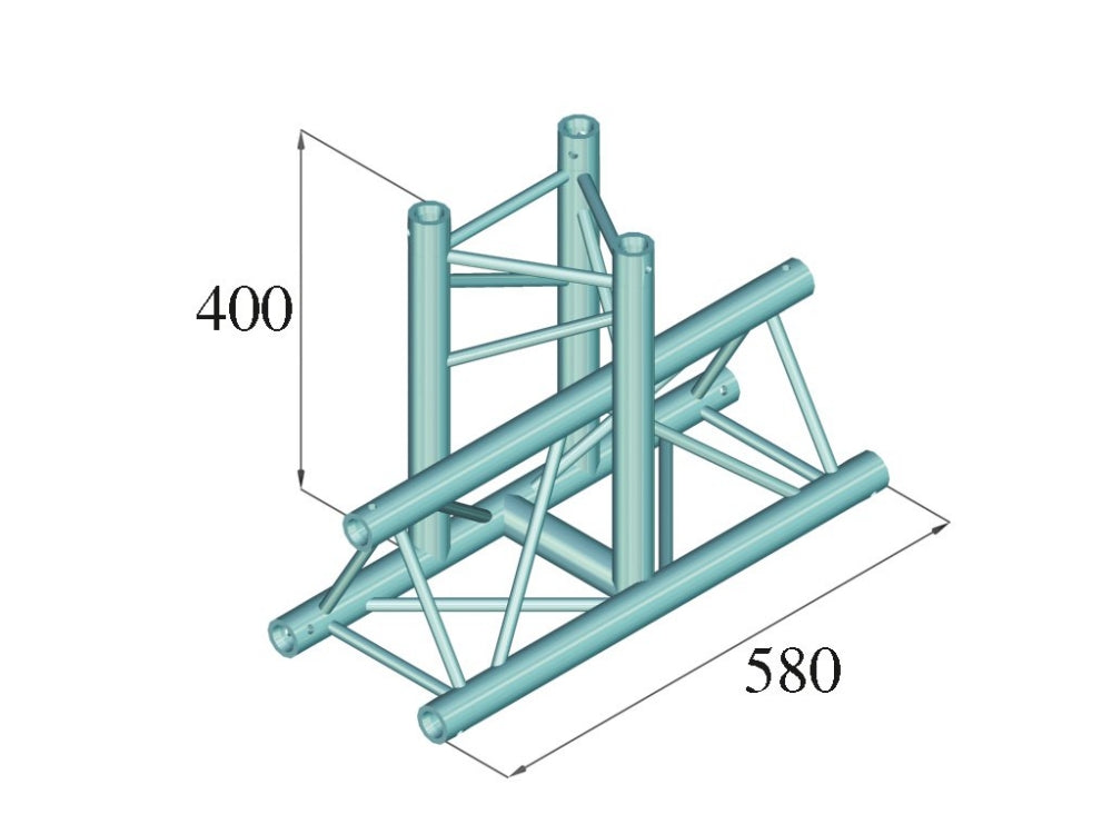 ALUTRUSS DECOLOCK DQ3-SPAT35 3-Weg T-Stück 90° sw