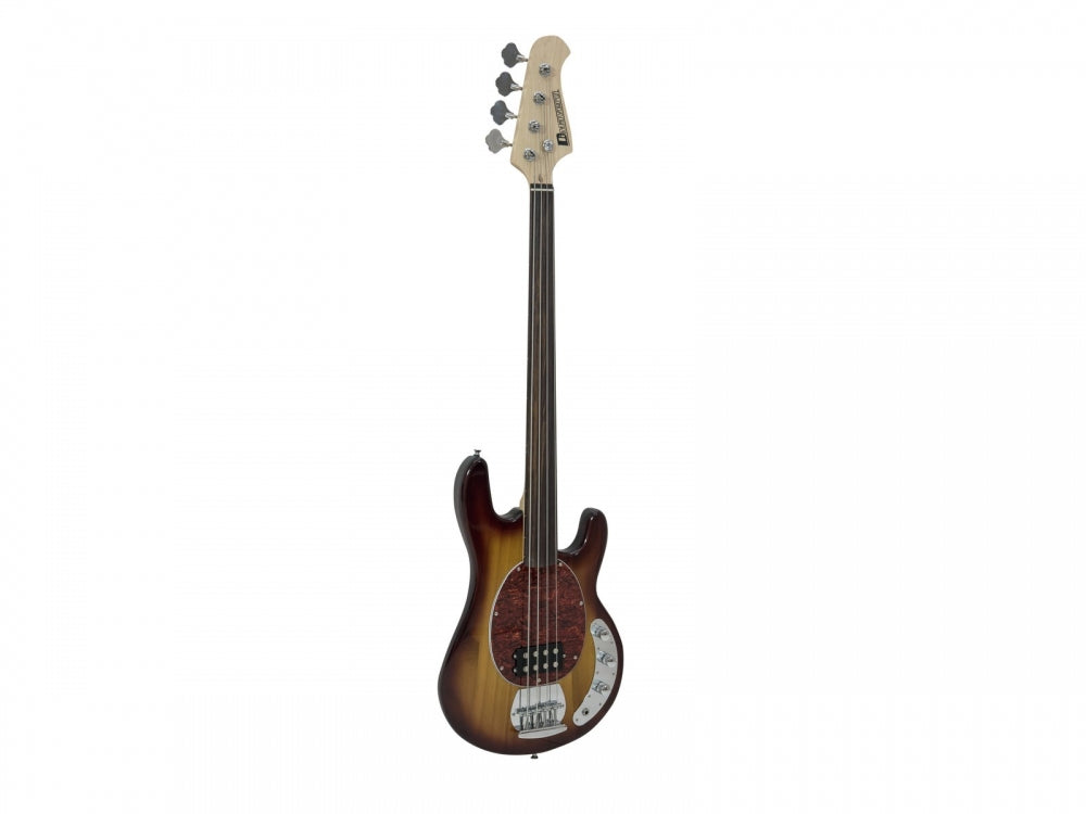 DIMAVERY MM-501 E-Bass,fretless,tobacco