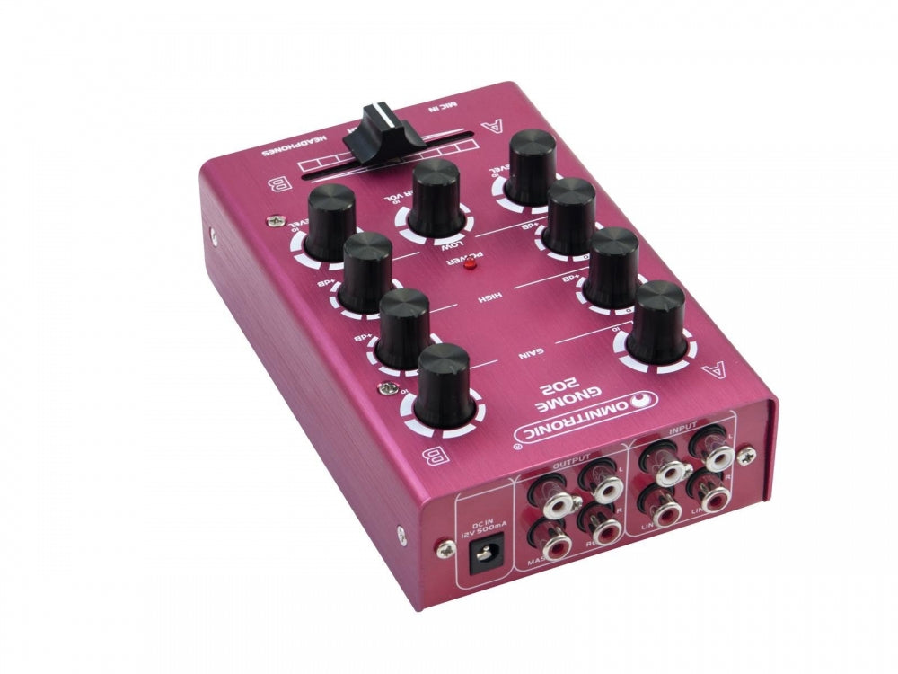 OMNITRONIC GNOME-202 Mini-Mixer rot