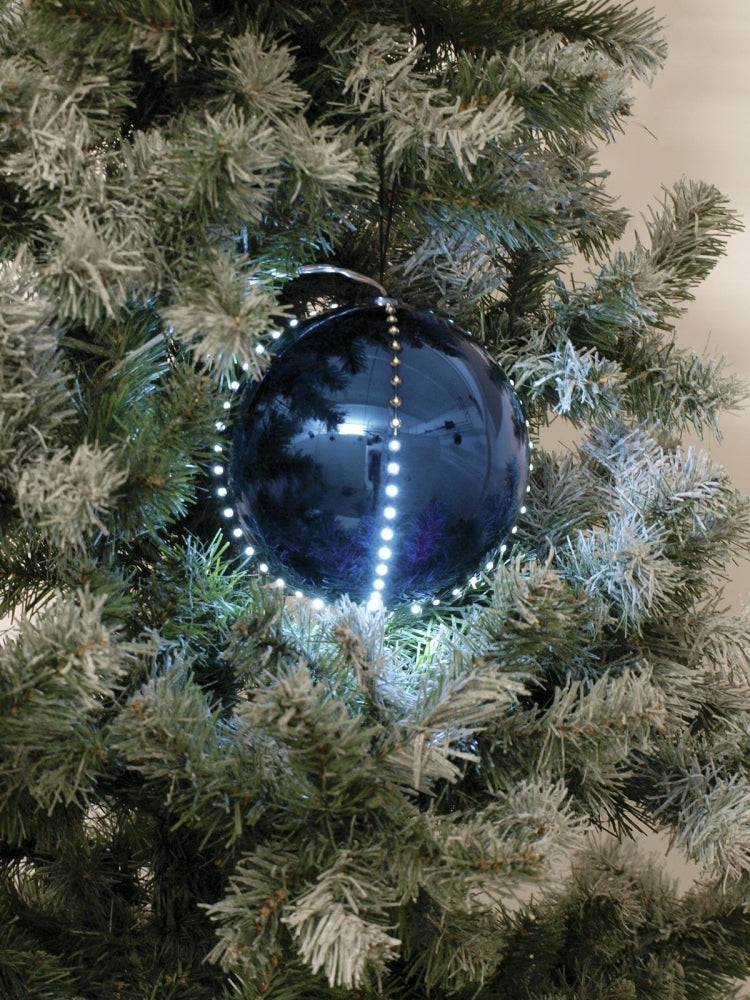 EUROPALMS LED Snowball 15cm,dunkelblau