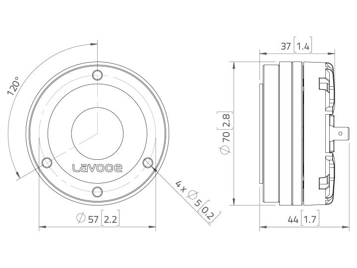 LAVOCE DN10.14M 1 Zoll  Kompressionstreiber,"Neodym