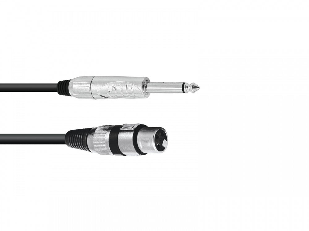 OMNITRONIC Adapterkabel XLR(F)/Klinke mono 2m sw