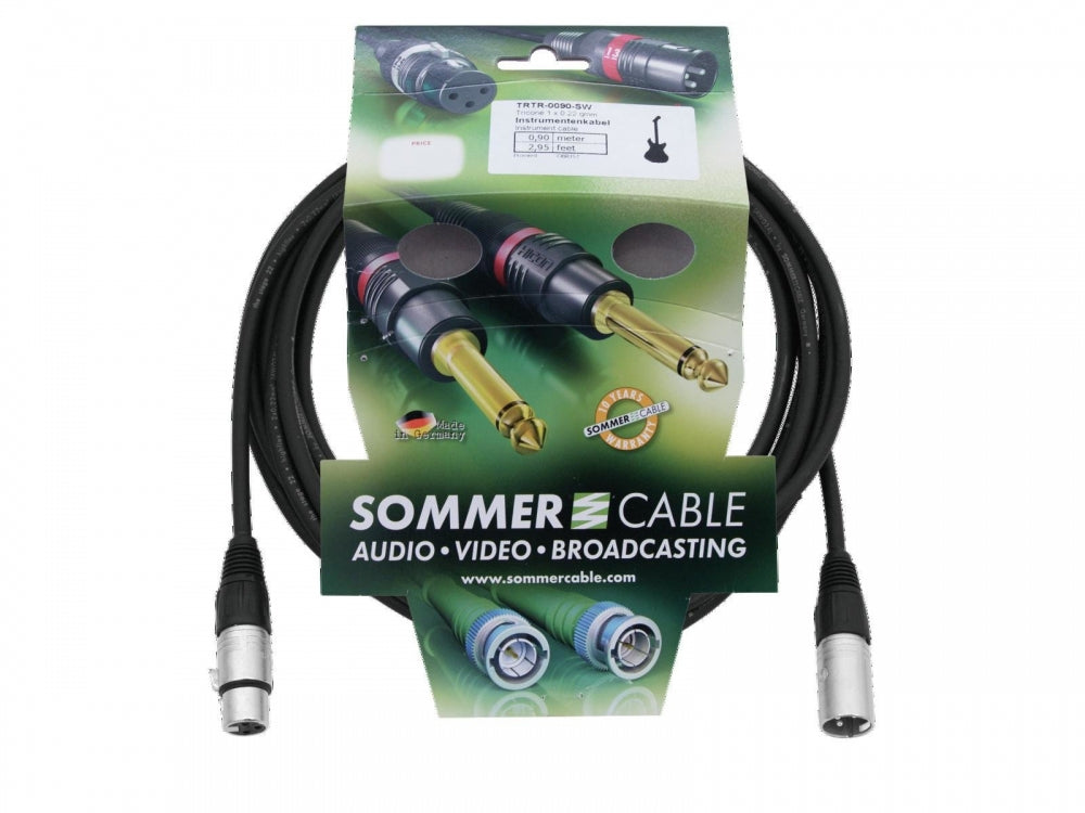 SOMMER CABLE XLR Kabel 3pol 6m sw Neutrik