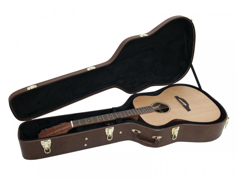 DIMAVERY Form-Case Western-Gitarre,braun