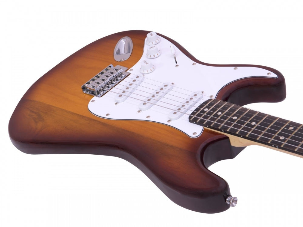 DIMAVERY ST-203 E-Gitarre LH,sunburst