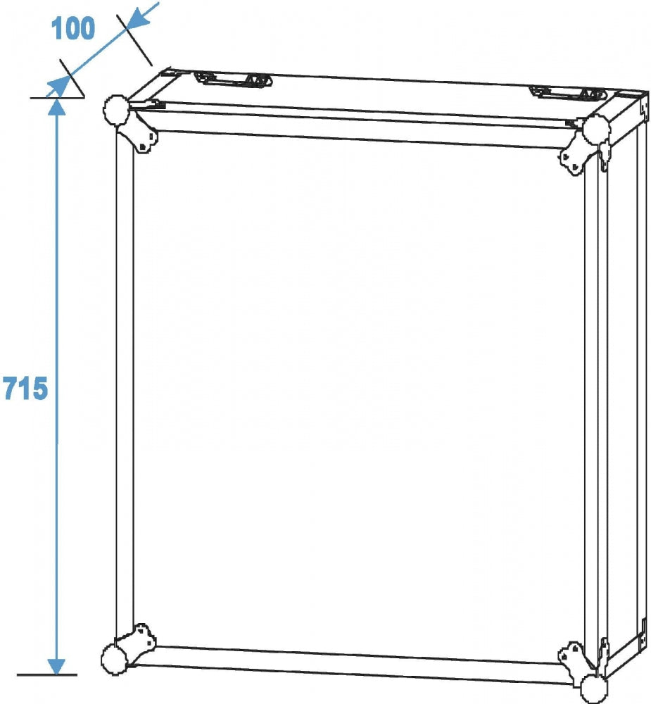 ROADINGER Rack Profi 15HE 45cm mit Rollen