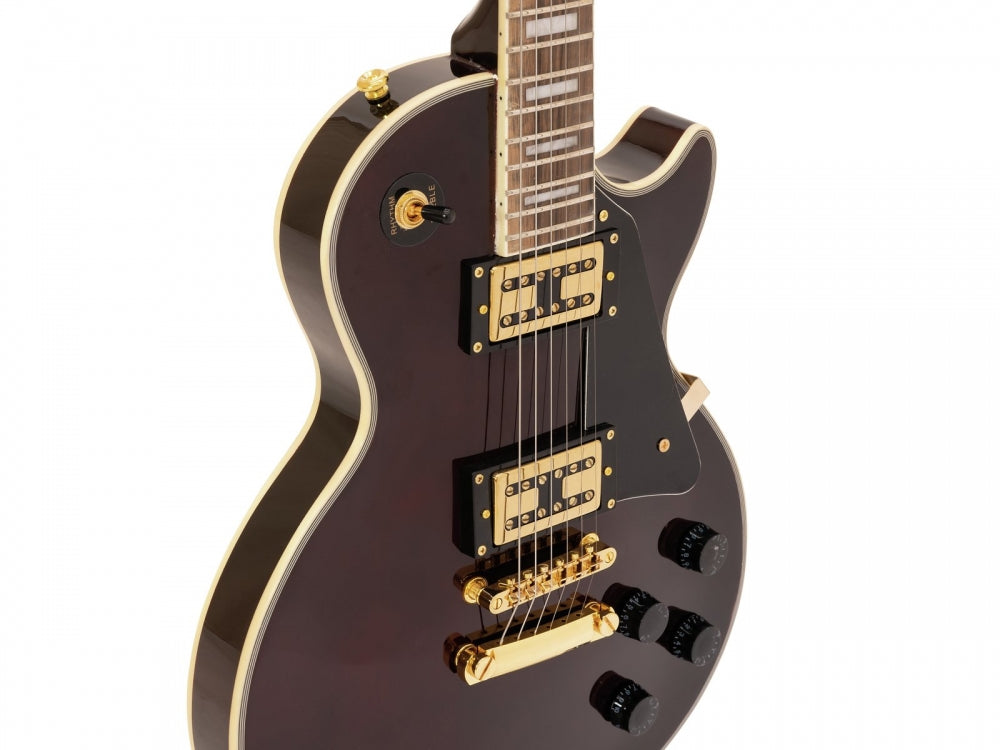 DIMAVERY LP-700 E-Gitarre,burgunda