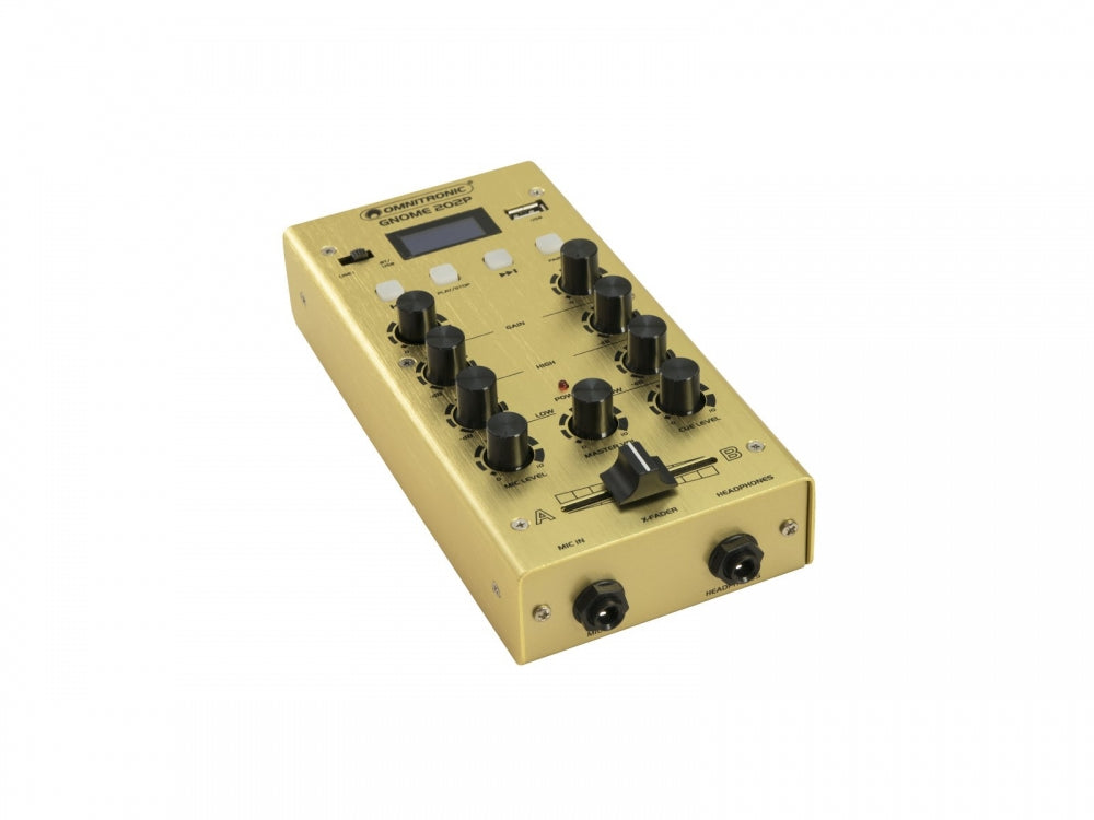 OMNITRONIC GNOME-202P Mini-Mixer gold