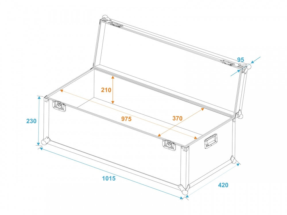 ROADINGER Universal-Transport-Case 100x40x30cm