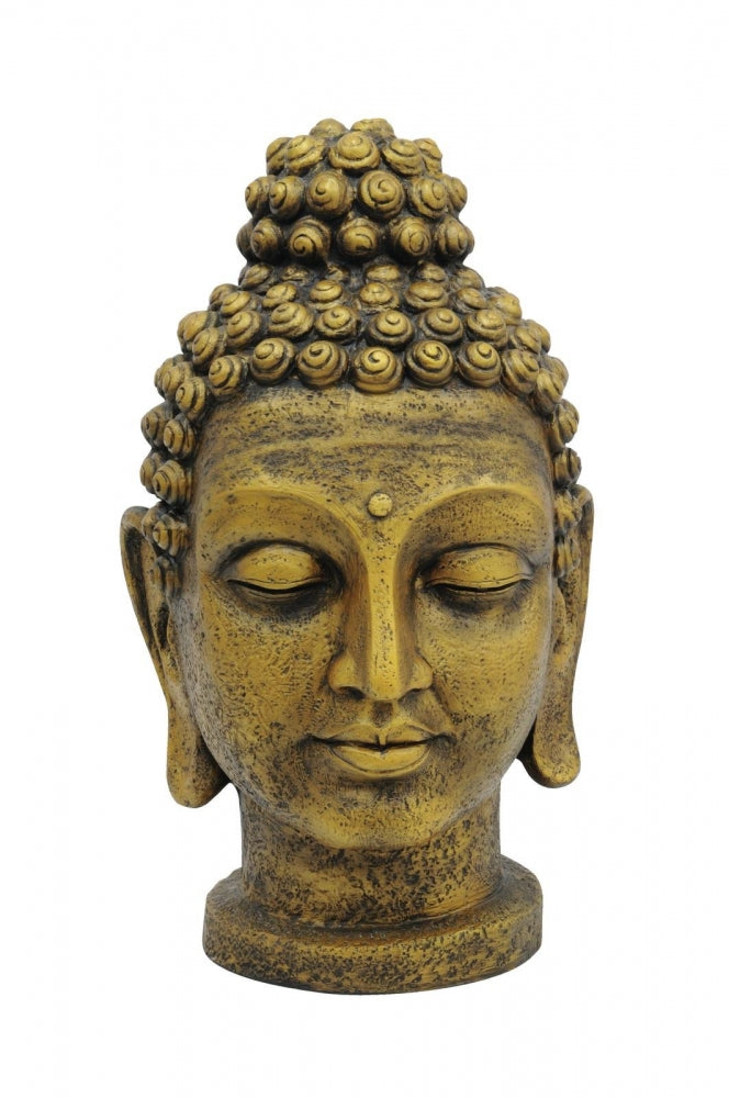 EUROPALMS Buddhakopf,antik-gold,75cm