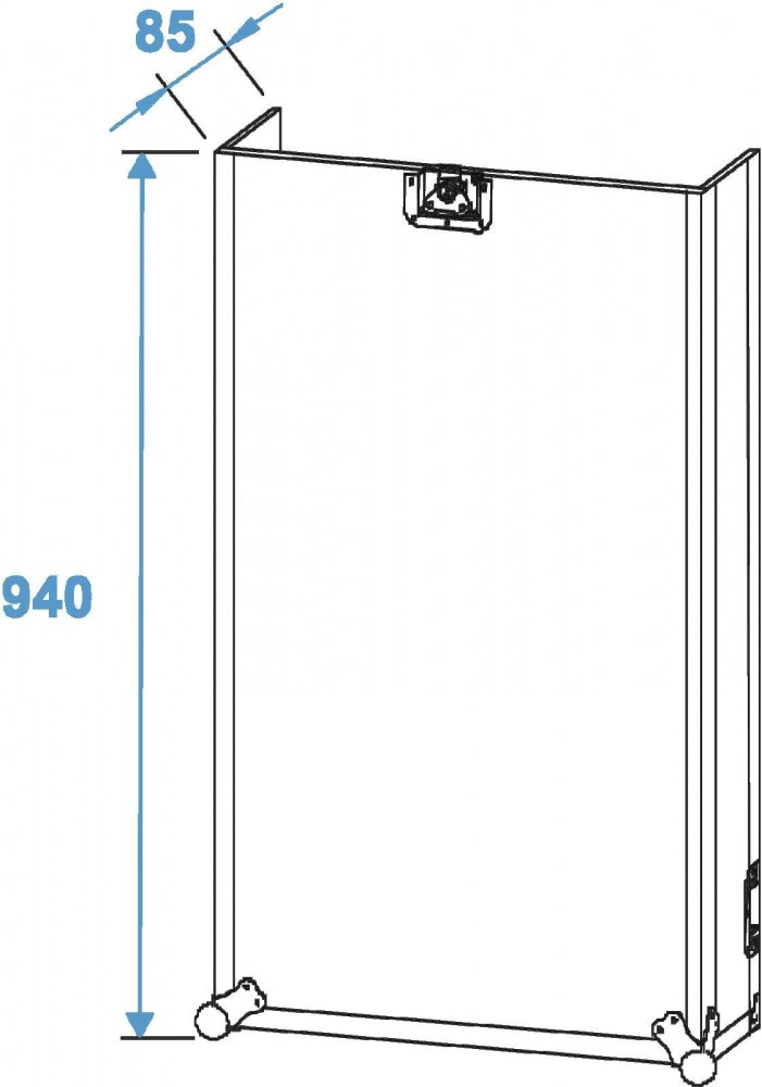 ROADINGER Spezial-Kombi-Case Profi,17HE mit Rollen