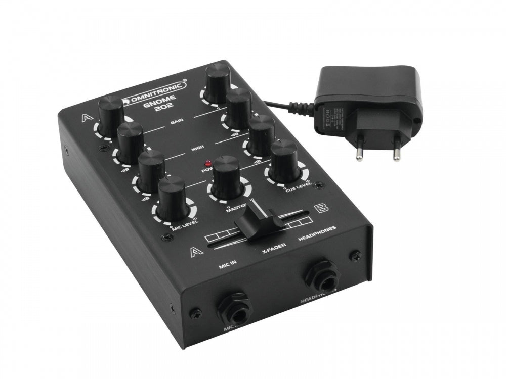 OMNITRONIC GNOME-202 Mini-Mixer schwarz