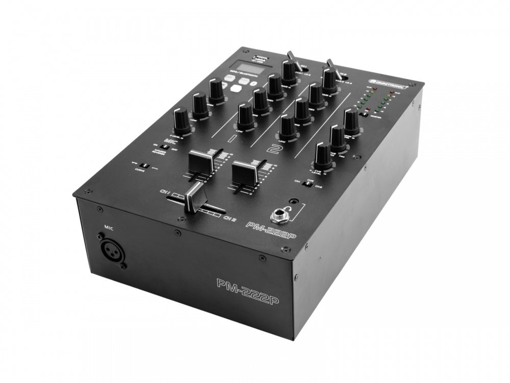 OMNITRONIC PM-222P 2-Kanal-DJ-Mixer mit Player