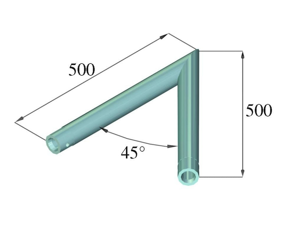 ALUTRUSS DECOLOCK DQ1-C19 2-Weg-Ecke 45°