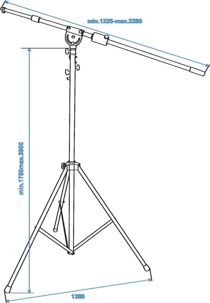 OMNITRONIC Overheadmikrofonstativ sw