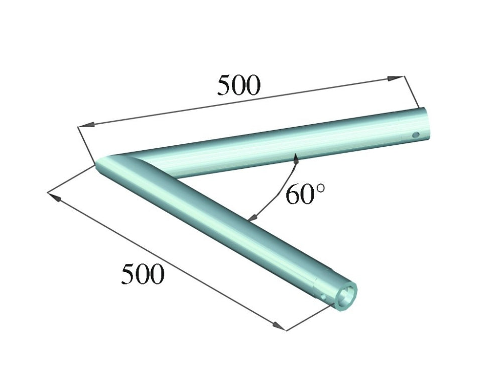 ALUTRUSS DECOLOCK DQ1-SC20 2-Weg-Ecke 60° sw