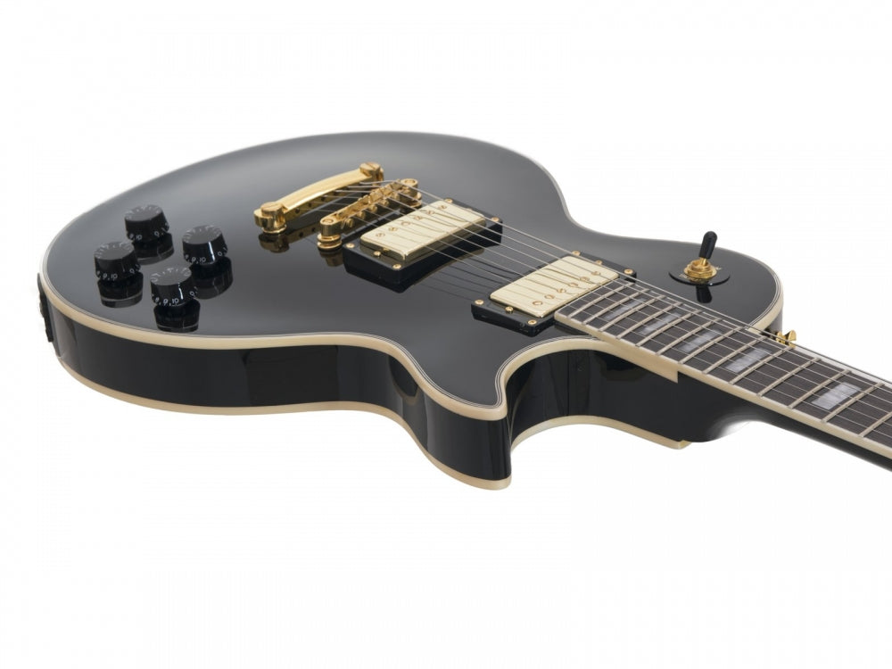 DIMAVERY LP-530 E-Gitarre,schwarz/gold