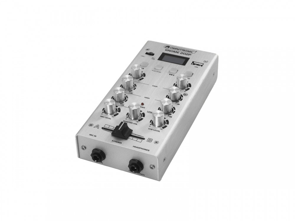 OMNITRONIC GNOME-202P Mini-Mixer silber