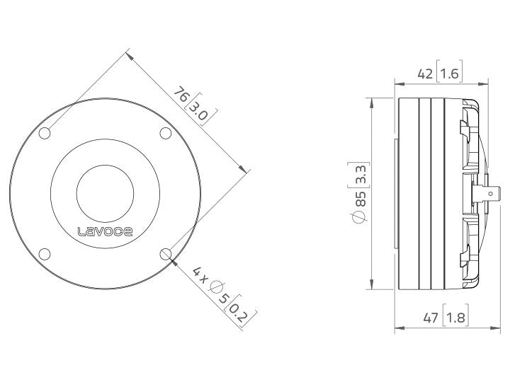 LAVOCE DN10.17T 1 Zoll  Kompressionstreiber,"Neodym