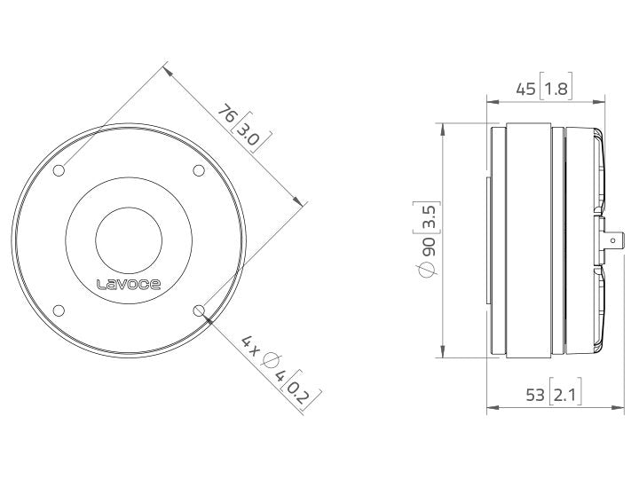 LAVOCE DF10.14M 1 Zoll  Kompressionstreiber,"Ferrit