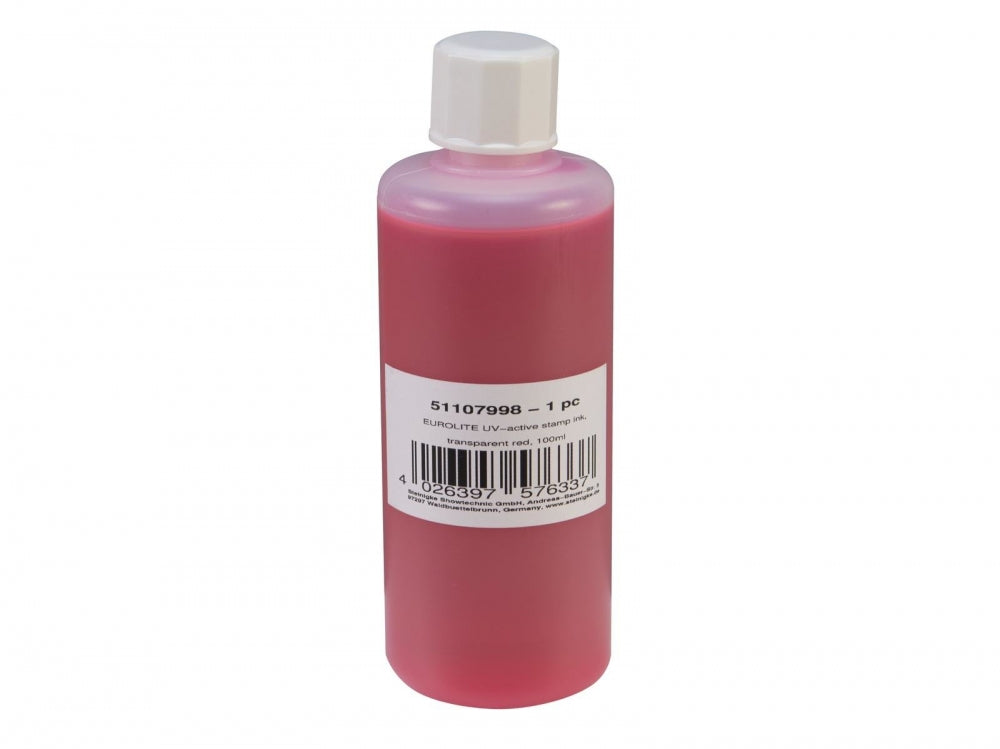 EUROLITE UV-aktive Stempelfarbe,transparent rot,100ml