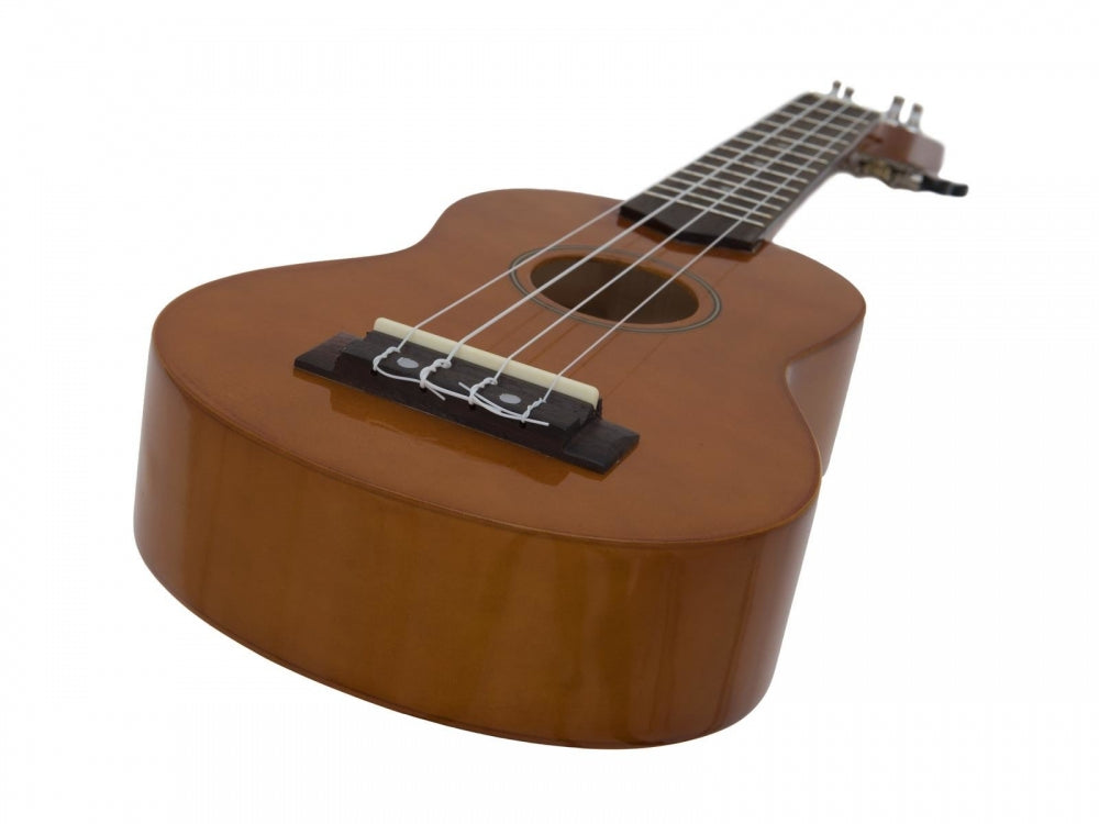 DIMAVERY UK-200 Ukulele,Sopran,braun