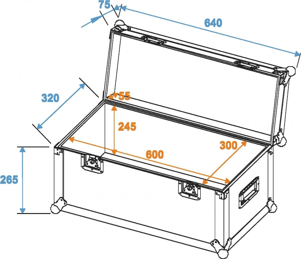 ROADINGER Universal-Case Profi 60x30x30cm