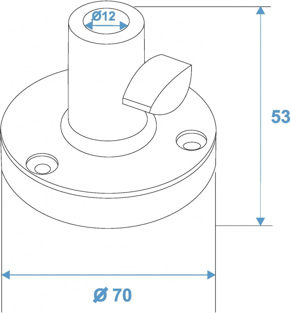 OMNITRONIC Halter Typ B für Tisch-Mikrofonarm sw