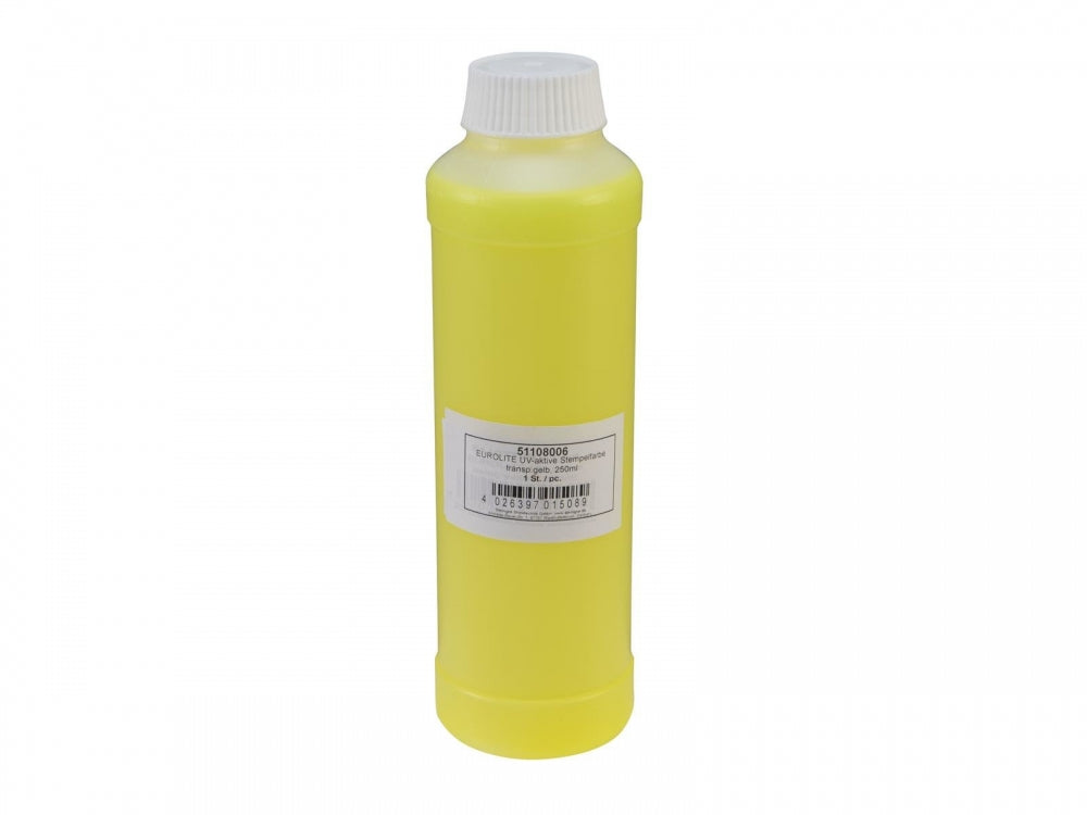 EUROLITE UV-aktive Stempelfarbe,transparent gelb,250ml