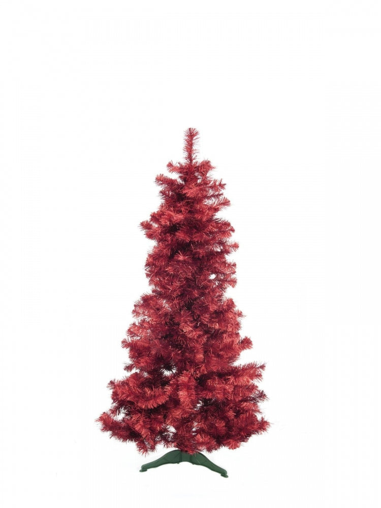 EUROPALMS Tannenbaum FUTURA,rot-metallic,180cm