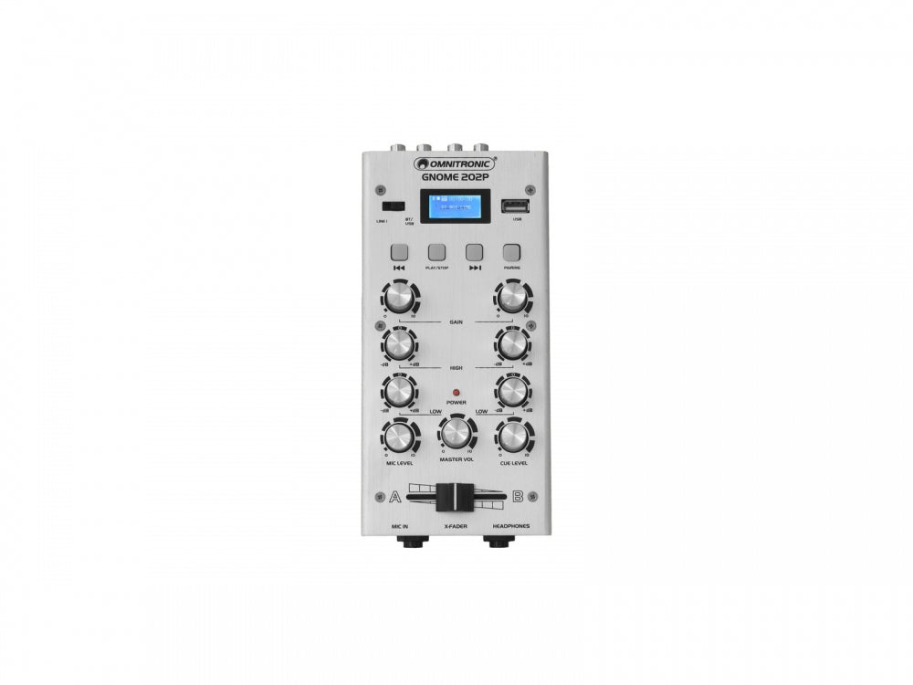 OMNITRONIC GNOME-202P Mini-Mixer silber