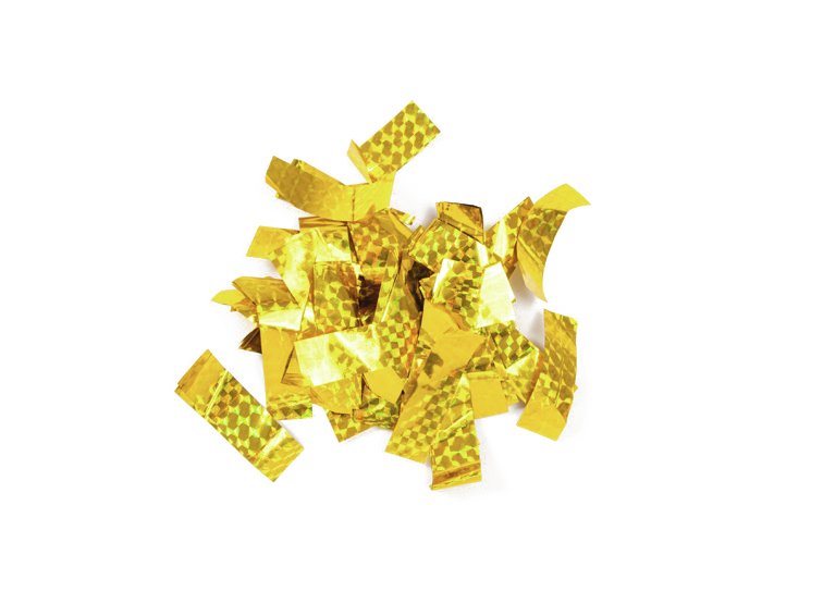 TCM FX Metallic Konfetti rechteckig 55x18mm,gold,Lasereffekt,1kg