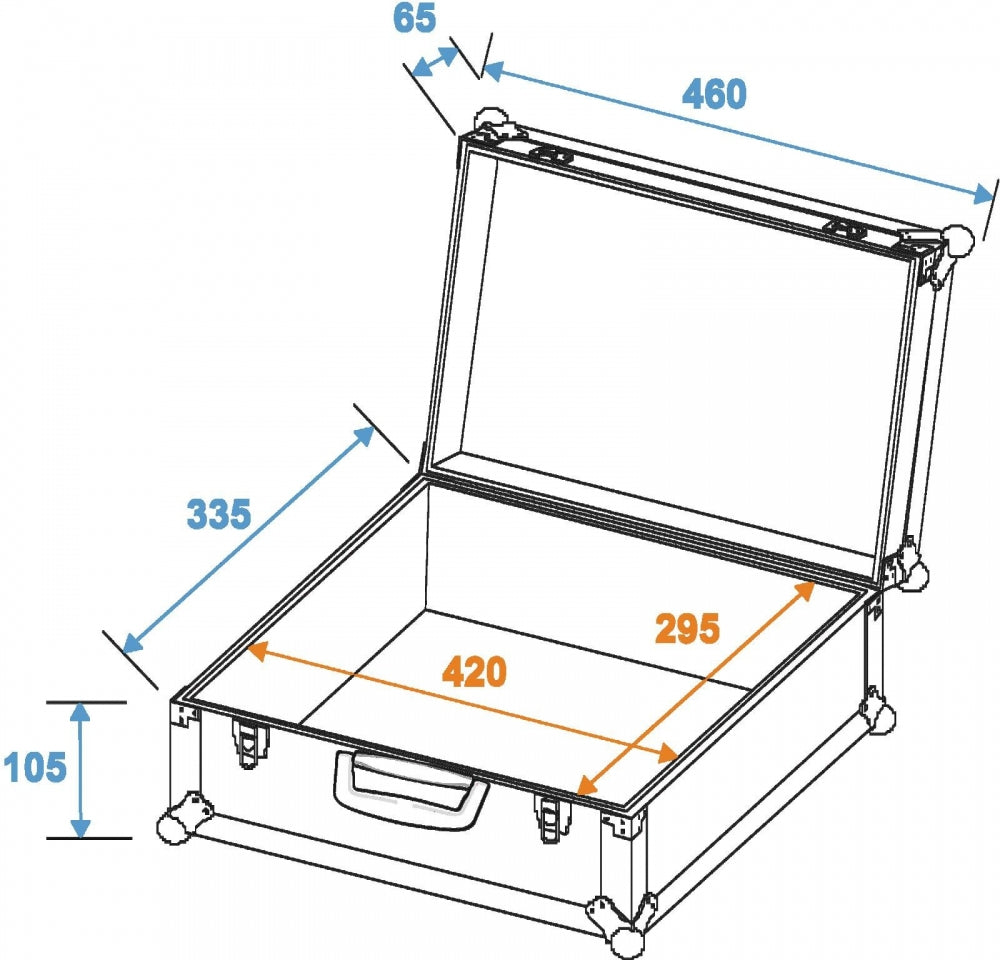 ROADINGER Universal-Koffer-Case FOAM,blau