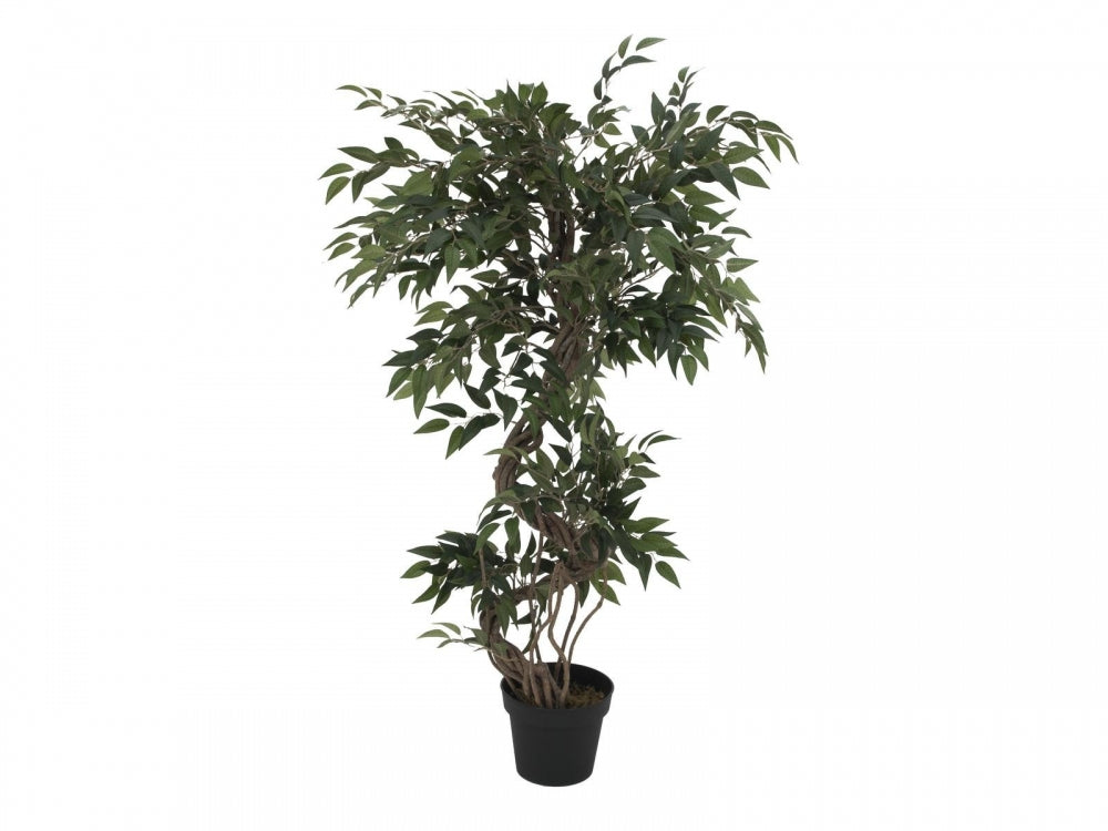 EUROPALMS Ficus Multi Spiralstamm,Kunstpflanze,130cm