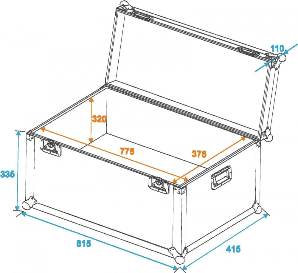 ROADINGER Universal-Transport-Case 80x40cm